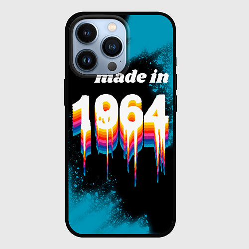 Чехол iPhone 13 Pro Made in 1964: liquid art / 3D-Черный – фото 1