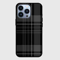 Чехол для iPhone 13 Pro Темная клетка, цвет: 3D-черный
