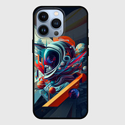 Чехол iPhone 13 Pro Космос в стиле кубизма