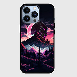Чехол iPhone 13 Pro Луна в горах