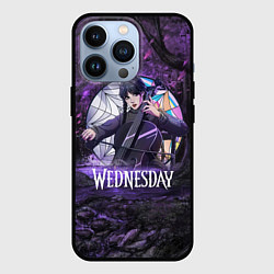 Чехол для iPhone 13 Pro Уэнсдэй играет на виолончели арт, цвет: 3D-черный