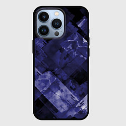 Чехол iPhone 13 Pro Синие, чёрные и белые полоски