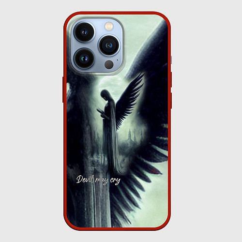 Чехол iPhone 13 Pro Devil may cry / 3D-Красный – фото 1