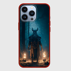 Чехол iPhone 13 Pro Викинг в тёмном лесу