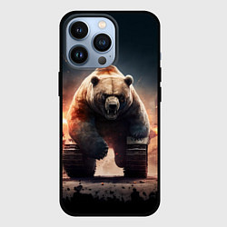 Чехол iPhone 13 Pro Медведь-танк