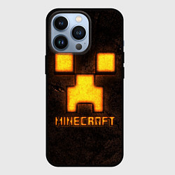 Чехол для iPhone 13 Pro Minecraft lava, цвет: 3D-черный