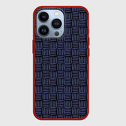 Чехол iPhone 13 Pro Паттерн из синих линий