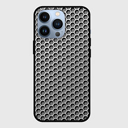 Чехол для iPhone 13 Pro Металлическая кольчуга, цвет: 3D-черный