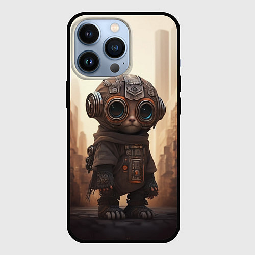 Чехол iPhone 13 Pro Робот зверёк / 3D-Черный – фото 1