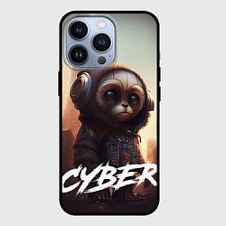 Чехол для iPhone 13 Pro Cyber animal, цвет: 3D-черный