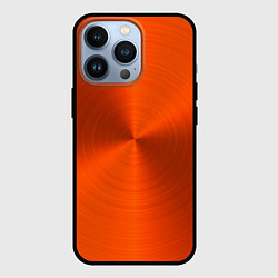 Чехол iPhone 13 Pro Оранжевый волнообразный дисковый узор