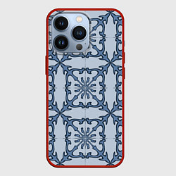 Чехол для iPhone 13 Pro Квадратный паттерн, цвет: 3D-красный