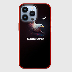 Чехол для iPhone 13 Pro Eagle-game over, цвет: 3D-красный
