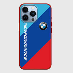 Чехол для iPhone 13 Pro Bmw - m colors, цвет: 3D-красный