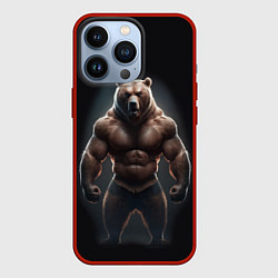 Чехол iPhone 13 Pro Сильный медведь спортсмен