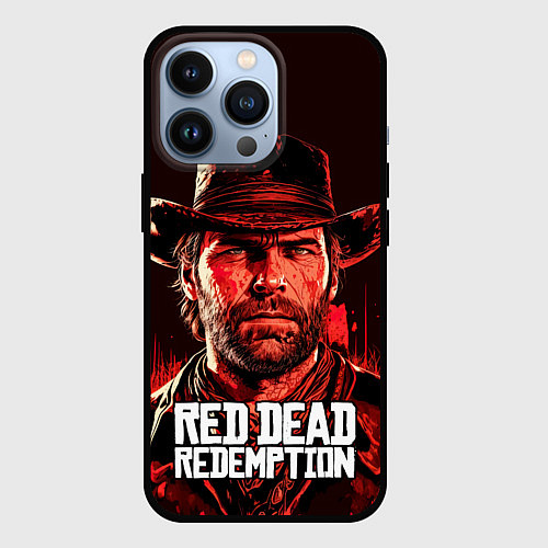 Чехол iPhone 13 Pro Артур Морган, искупление / 3D-Черный – фото 1