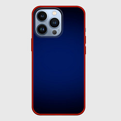 Чехол для iPhone 13 Pro Сапфировый градиент, цвет: 3D-красный