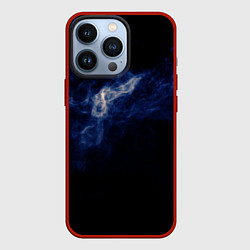 Чехол для iPhone 13 Pro Синее пламя, цвет: 3D-красный