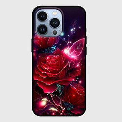 Чехол iPhone 13 Pro Розы с огоньками