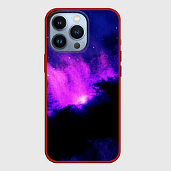 Чехол для iPhone 13 Pro Неоновый туманный космос, цвет: 3D-красный
