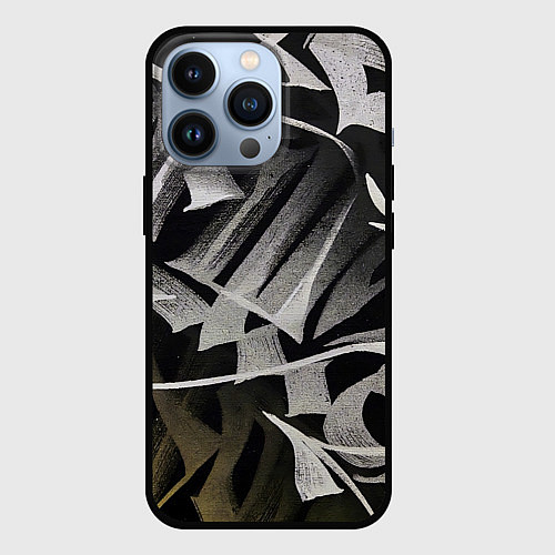 Чехол iPhone 13 Pro Каллиграфический момент / 3D-Черный – фото 1