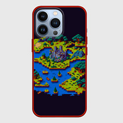 Чехол iPhone 13 Pro Пиксельный остров и замок