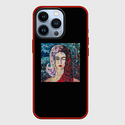 Чехол для iPhone 13 Pro Три дня дождя - когда ты откроешь глаза, цвет: 3D-красный