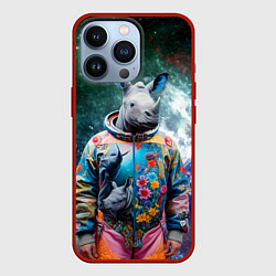 Чехол iPhone 13 Pro Rhino in spacesuit - neural network