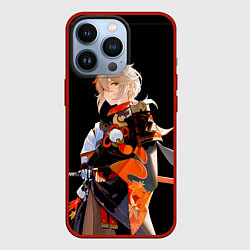 Чехол iPhone 13 Pro Казуха с мечом - Genshin Impact