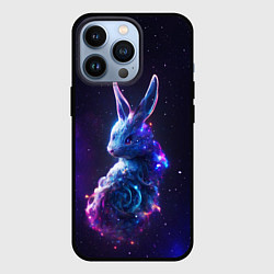 Чехол для iPhone 13 Pro Космический звёздный кролик, цвет: 3D-черный