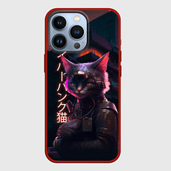 Чехол для iPhone 13 Pro Кот из будущего, цвет: 3D-красный
