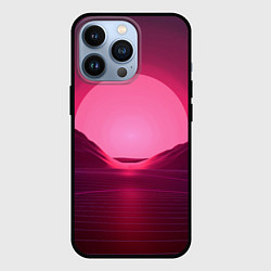 Чехол для iPhone 13 Pro Неоновый закат, цвет: 3D-черный