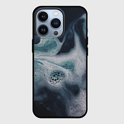 Чехол для iPhone 13 Pro Дымчатая пенка, цвет: 3D-черный