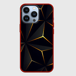 Чехол для iPhone 13 Pro Hexagon Line Smart, цвет: 3D-красный