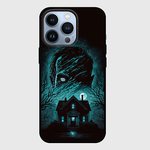 Чехол iPhone 13 Pro Фильм ужасов - ночь страха / 3D-Черный – фото 1
