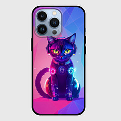 Чехол для iPhone 13 Pro Кибер кошка, цвет: 3D-черный