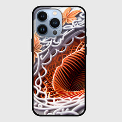 Чехол iPhone 13 Pro Бронзовые цветы-арт