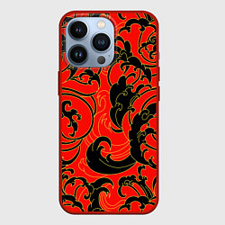 Чехол для iPhone 13 Pro Plant tattoo - irezumi, цвет: 3D-красный