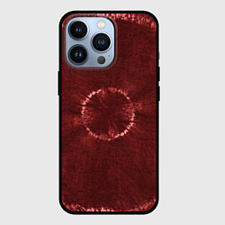 Чехол для iPhone 13 Pro Красный круг тай-дай, цвет: 3D-черный