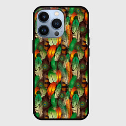 Чехол iPhone 13 Pro Павлиные перья