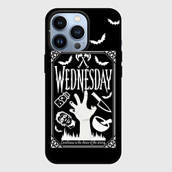 Чехол для iPhone 13 Pro Wednesday - thing, цвет: 3D-черный