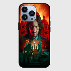 Чехол для iPhone 13 Pro John Wick catholic church Paris, цвет: 3D-черный