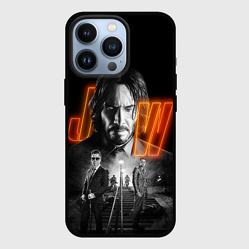 Чехол iPhone 13 Pro John Wick Chapter 4 / 3D-Черный – фото 1