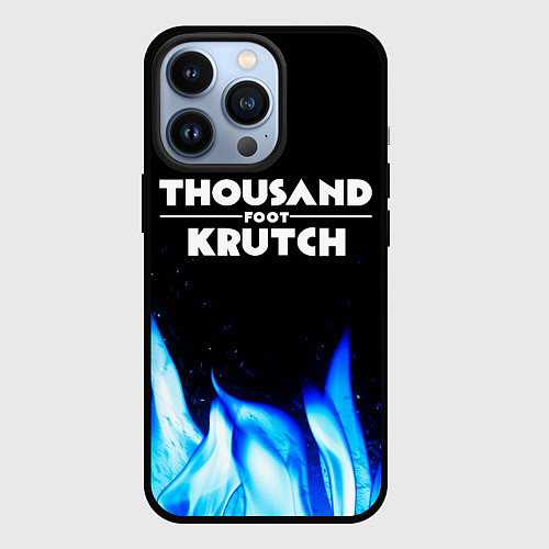 Чехол iPhone 13 Pro Thousand Foot Krutch blue fire / 3D-Черный – фото 1