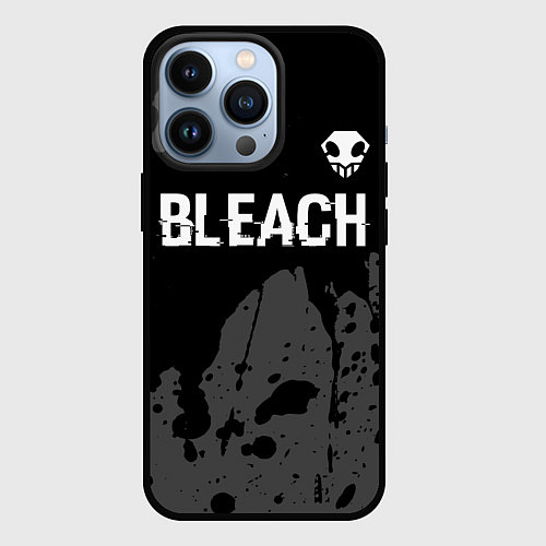 Чехол iPhone 13 Pro Bleach glitch на темном фоне: символ сверху / 3D-Черный – фото 1