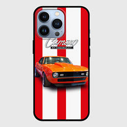 Чехол iPhone 13 Pro Ретро маслкар Chevrolet Camaro SS 1968 года