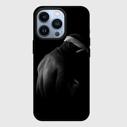 Чехол iPhone 13 Pro 2Pac Тупак Шакур / 3D-Черный – фото 1