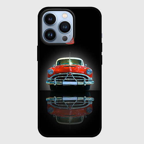 Чехол iPhone 13 Pro Классический американский автомобиль Hudson Hornet / 3D-Черный – фото 1