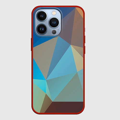 Чехол iPhone 13 Pro Детальные выпуклые фигуры / 3D-Красный – фото 1