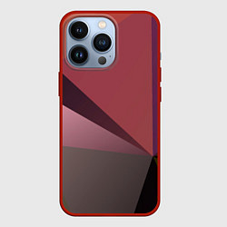 Чехол для iPhone 13 Pro Разные треугольники и геометрия, цвет: 3D-красный